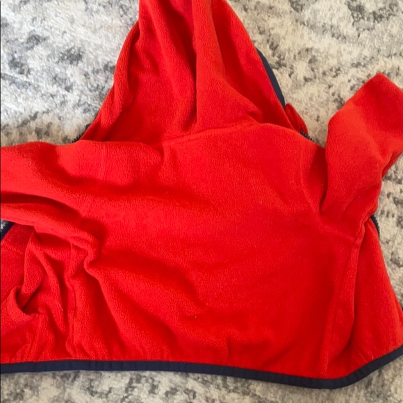 North Face orange 6-12 months fleece toddler coat EUC - Picture 5 of 6